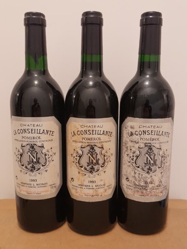3 x Château La Conseillante, Pomerol, 1993