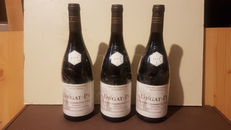 3 x Gevrey-Chambertin, 1er cru Fonteny, Dugat-Py, 2017