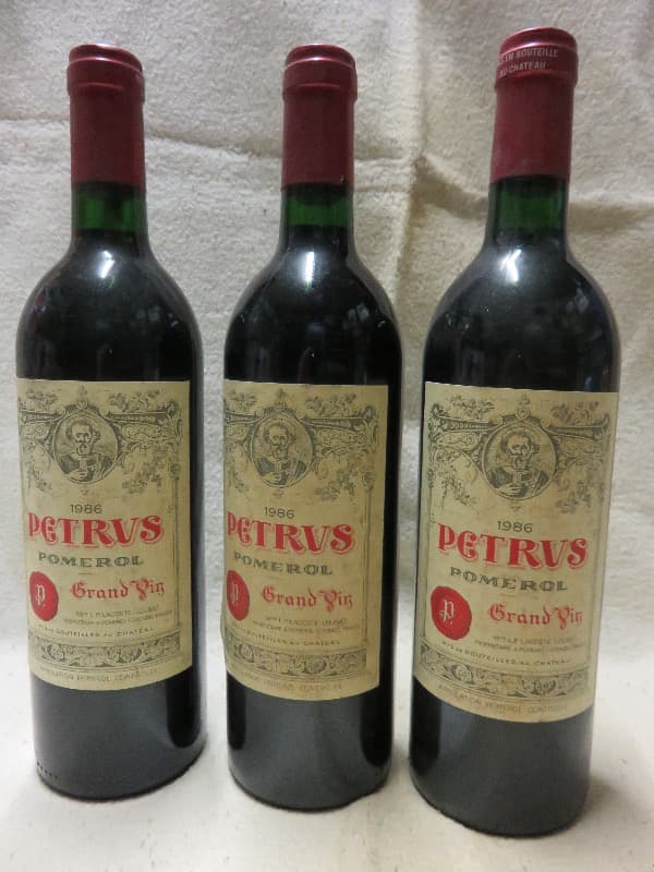 3 x PETRUS, Pomerol, 1986