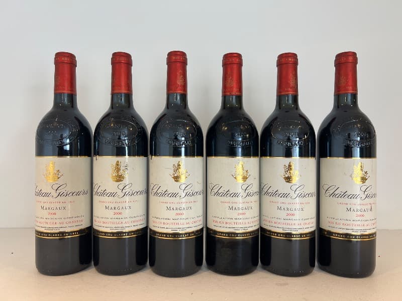 6 x château Giscours, Margaux, 2000