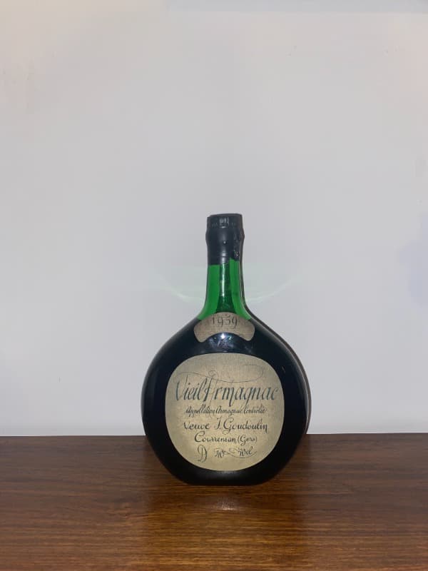 Veuve J goudoulin, Armagnac, 1959
