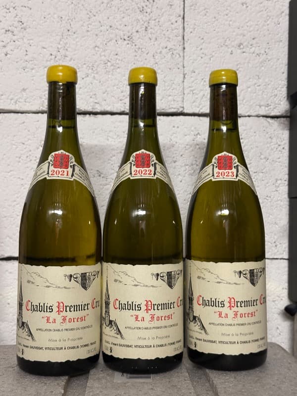 3 x Chablis Premier Cru, Forest, Vincent Dauvissat,2021/ 2022 /2023