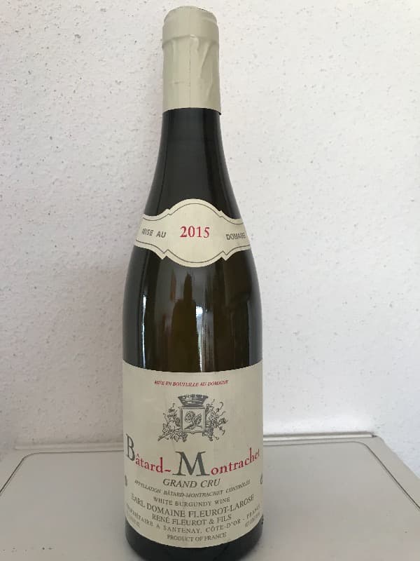Bâtard-Montrachet, Fleurot- Laroze. René Fleurot et fils, 2015