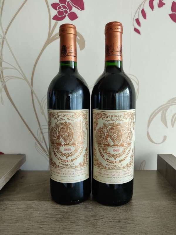 2 x Au Baron de Pichon Longueville, Château Longueville, Pauillac, 1988