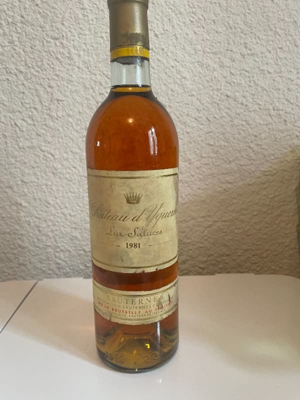 Château d'Yquem, Sauternes, 1981