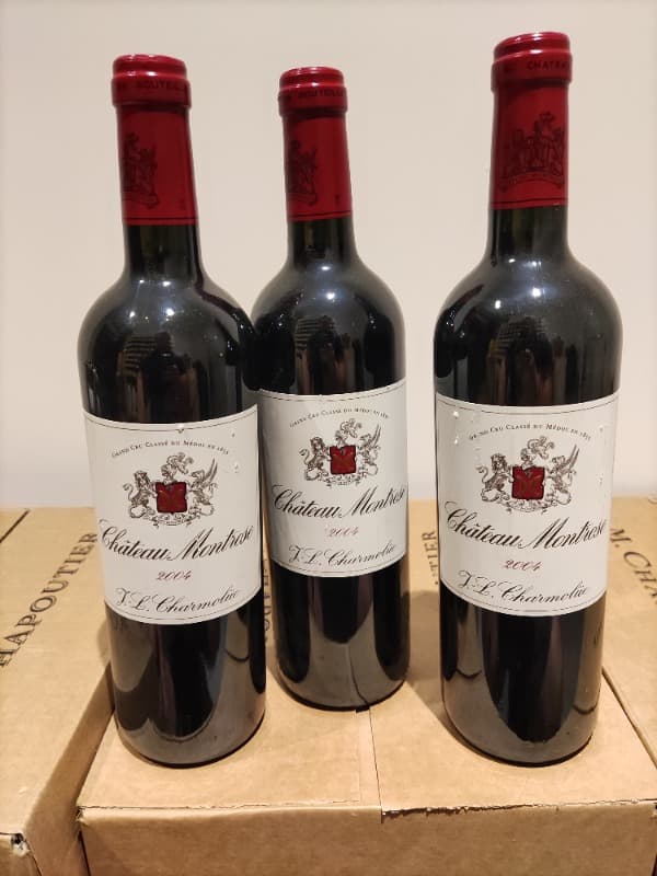 3 x Château Montrose, Saint-Estèphe, 2004
