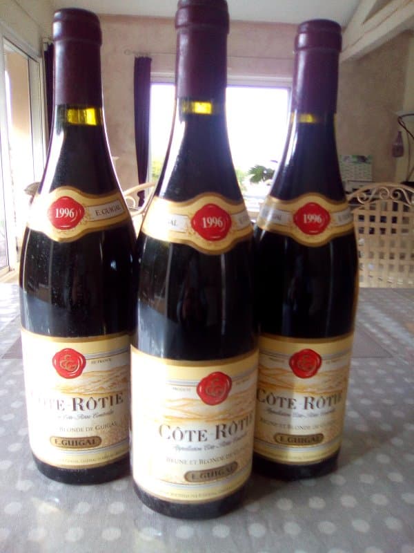3 x Côte-Rôtie, COTE BRUNE ET BLONDE, GUIGAL, 1996