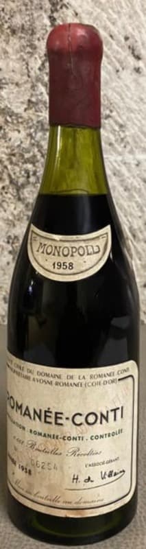 Romanée-Conti, domaine de la Romanée-Conti, 1958