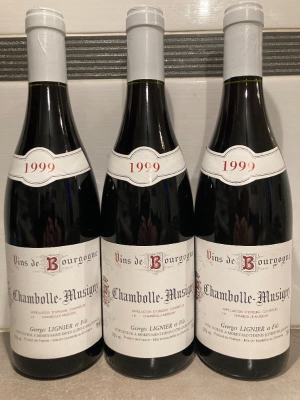 3 x Chambolle-Musigny, Domaine Georges Lignier et fils, 1999