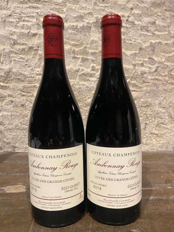 2 x Ambonnay, Cuvée des Grands Côtés, Egly-Ouriet, Coteaux-Champenois, 2019