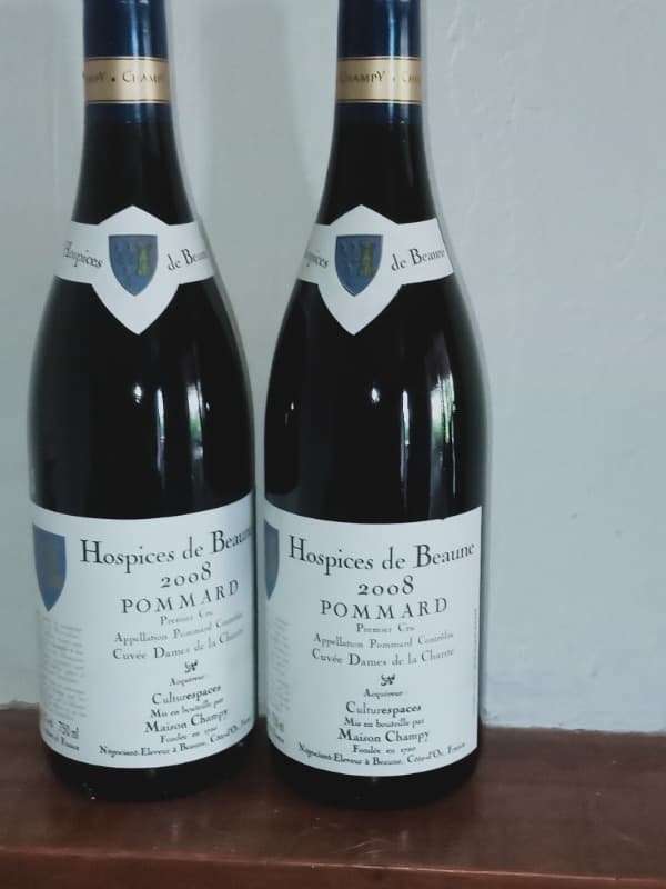 2 x Pommard, Cuvée dames de la charité, Hospices de Beaune, 2008
