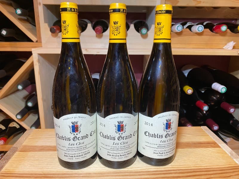 3 x Chablis Grand Cru, Les Clos, Domaine Jean Paul DROIN, 2014