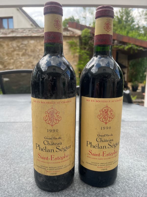 2 x Château Phélan Ségur, Saint-Estèphe, 1990