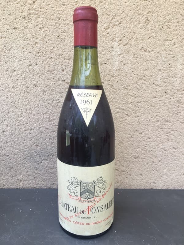 Côtes-du-Rhône, Château du Fonsalette, 1961