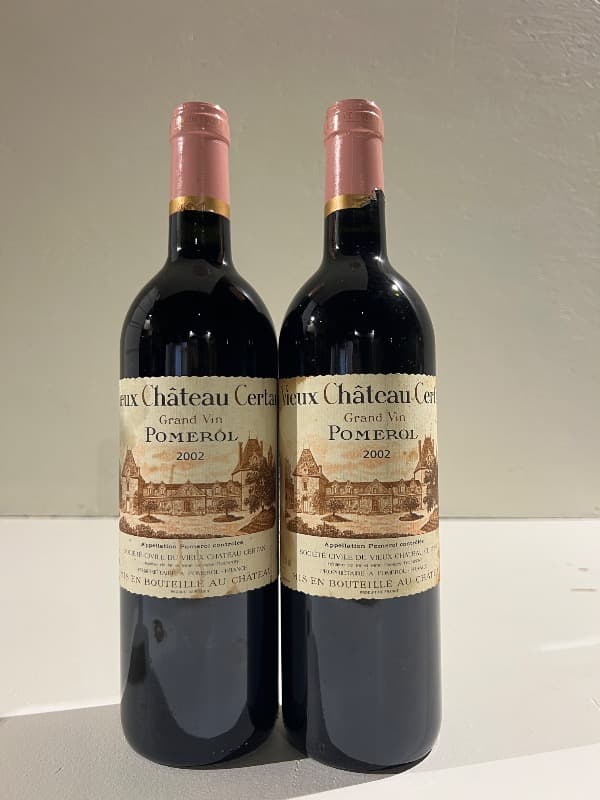 2 x Vieux château Certan, Pomerol, 2002
