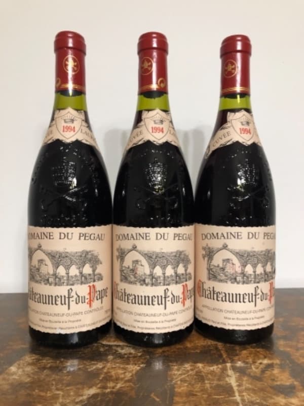 3 x Châteauneuf-du-Pape, Cuvée Laurence, Domaine du Pegaü, 1994