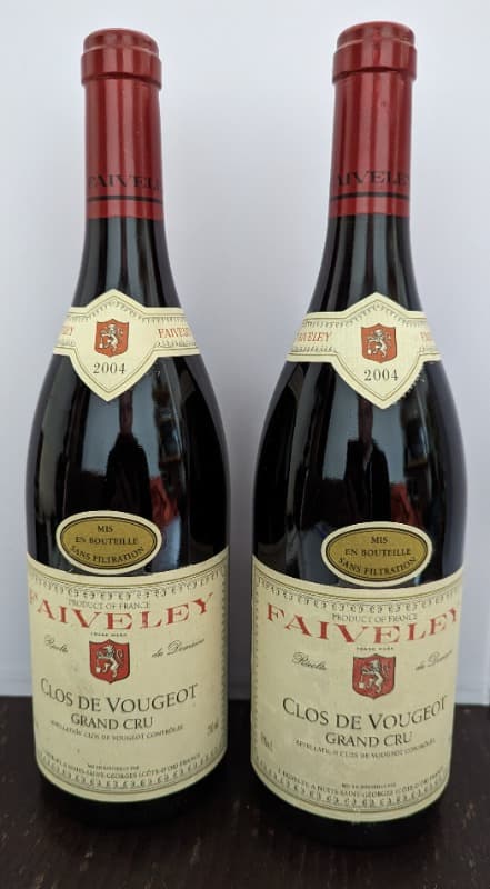 2 x Clos de Vougeot, Grand Cru, Faiveley, 2004