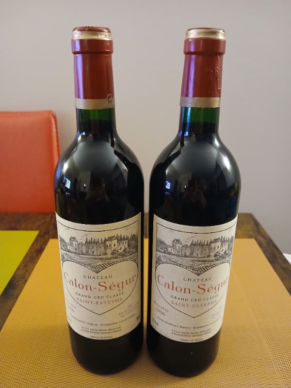2 x Château Calon Ségur, Saint-Estèphe, 1996