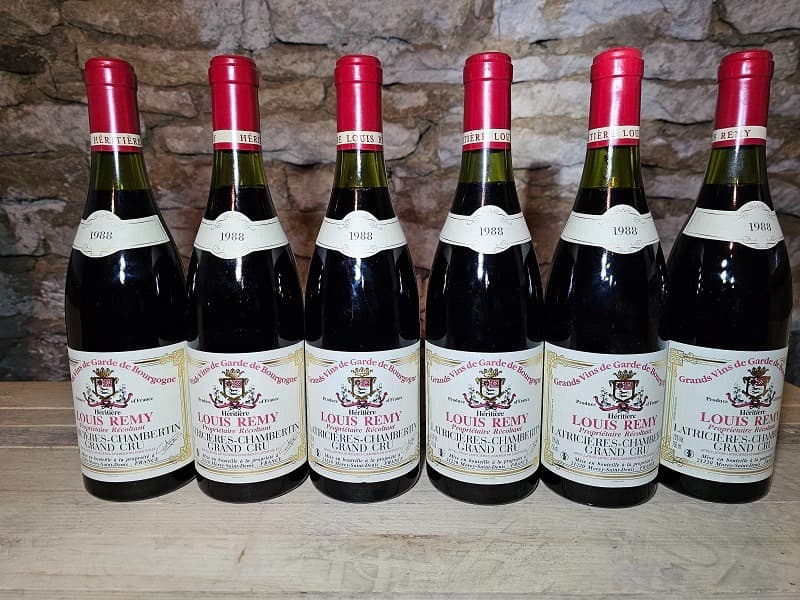 6 x Latricières-Chambertin, Grand cru, Louis Rémy, 1988