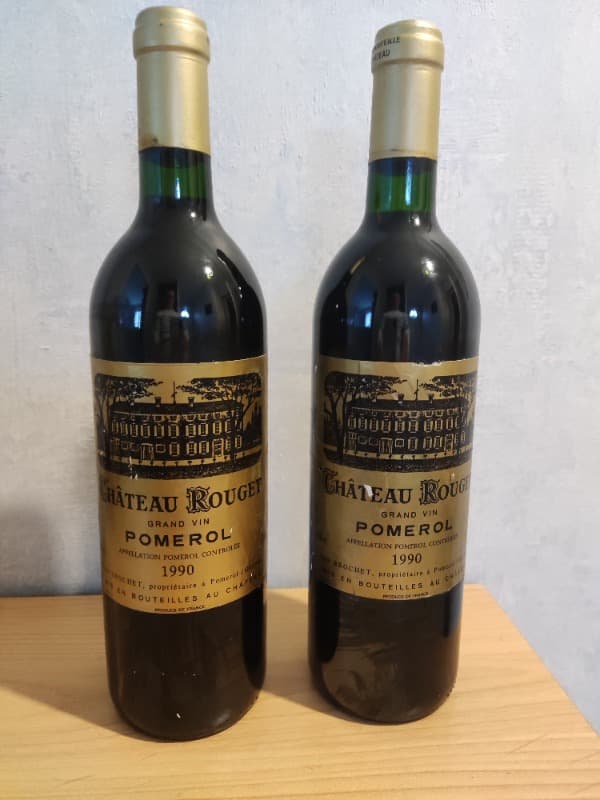2 x Château Rouget, Pomerol, 1990