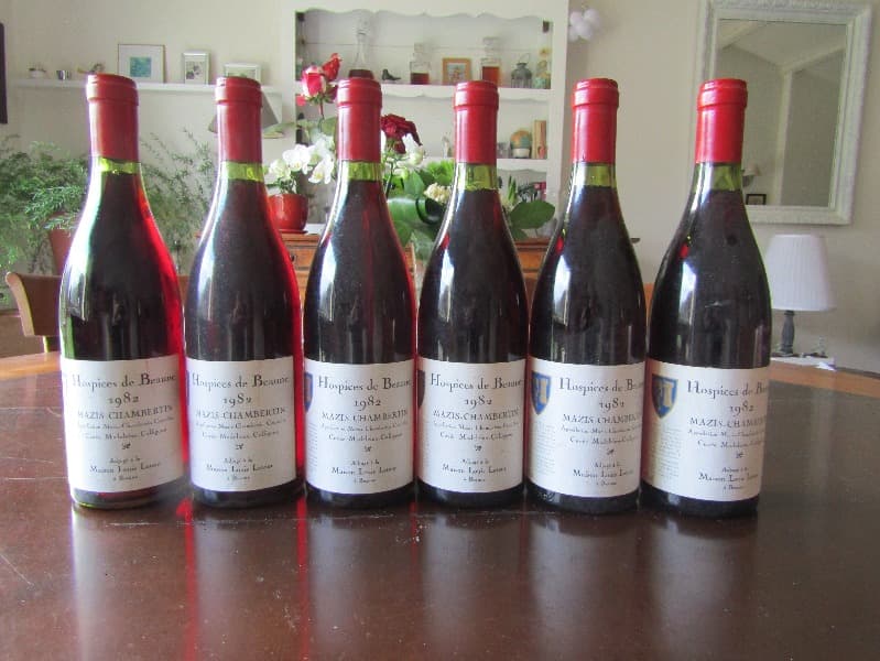 6 x Mazis-Chambertin, Cuvée Madeleine Collignon, Hospices de Beaune - Louis Latour, 1982