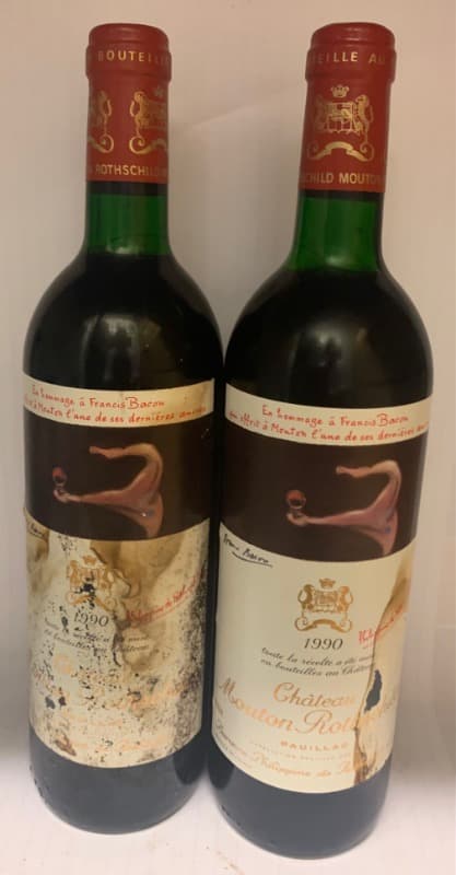 2 x Mouton Rothschild, Pauillac, 1990