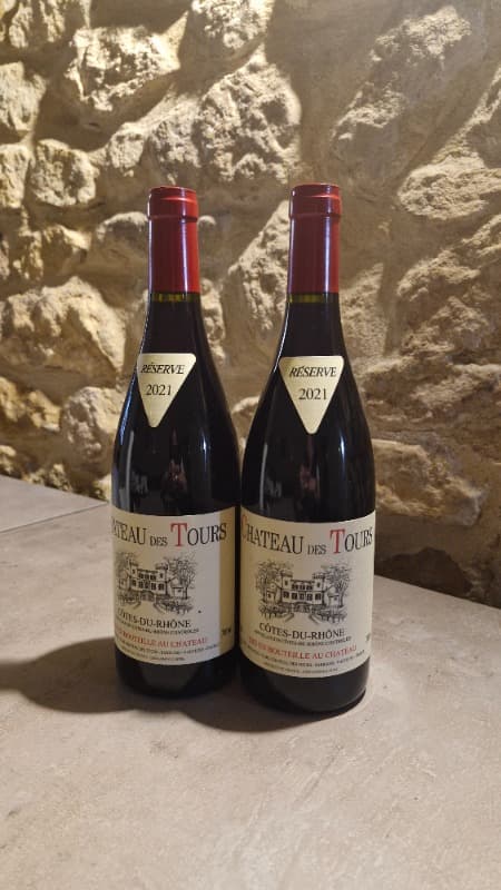 2 x Côtes-du-Rhône, château des Tours, 2021