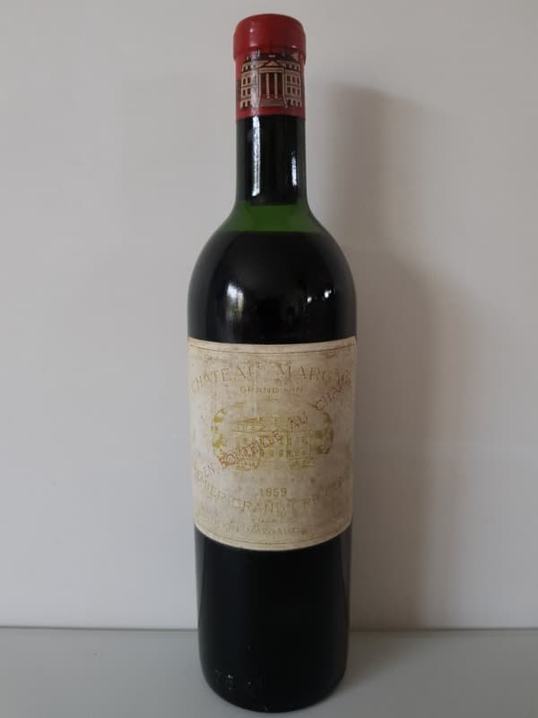Bouchon tombant Premier Grand cru classé, Château-margaux, Margaux, 1959