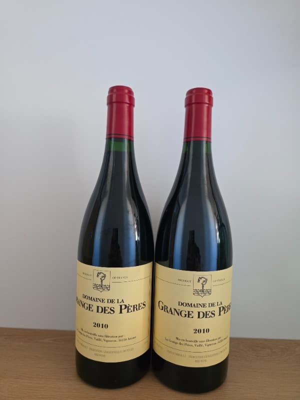 2 x domaine de la Grange des Pères, Vin de Pays de l'Hérault, 2010