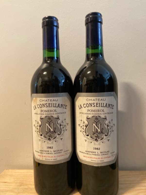 2 x Château La Conseillante, Pomerol, 1982