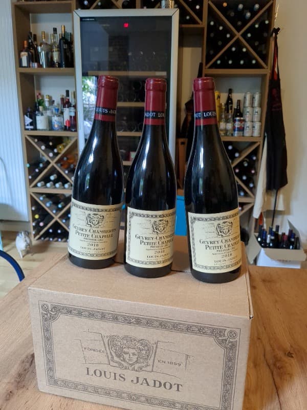 3 x Gevrey-Chambertin, 1er Cru Petite Chapelle, Louis Jadot, 2018