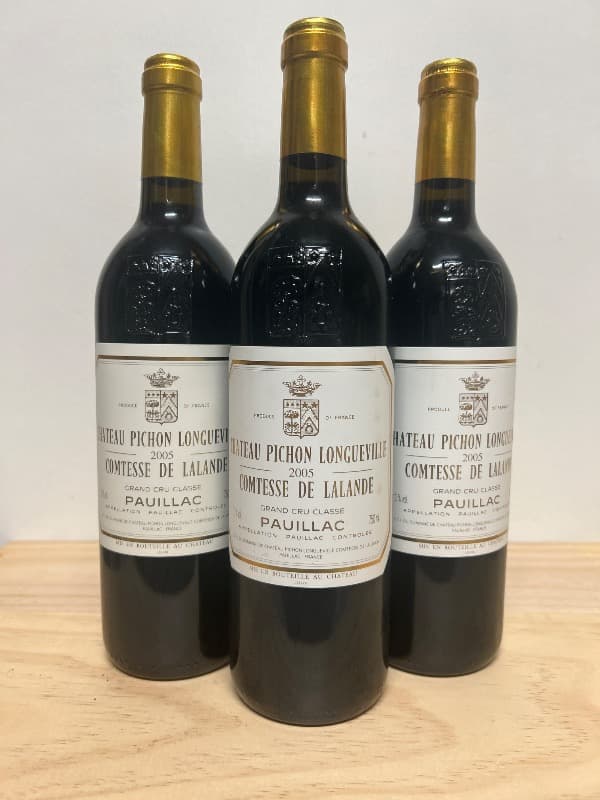 3 x Comtesse de Lalande, Château Pichon Longueville, Pauillac, 2005