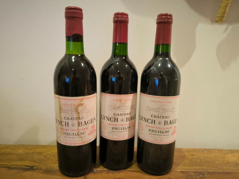 3 x Château Lynch-Bages, Pauillac, 1979/1999/2002