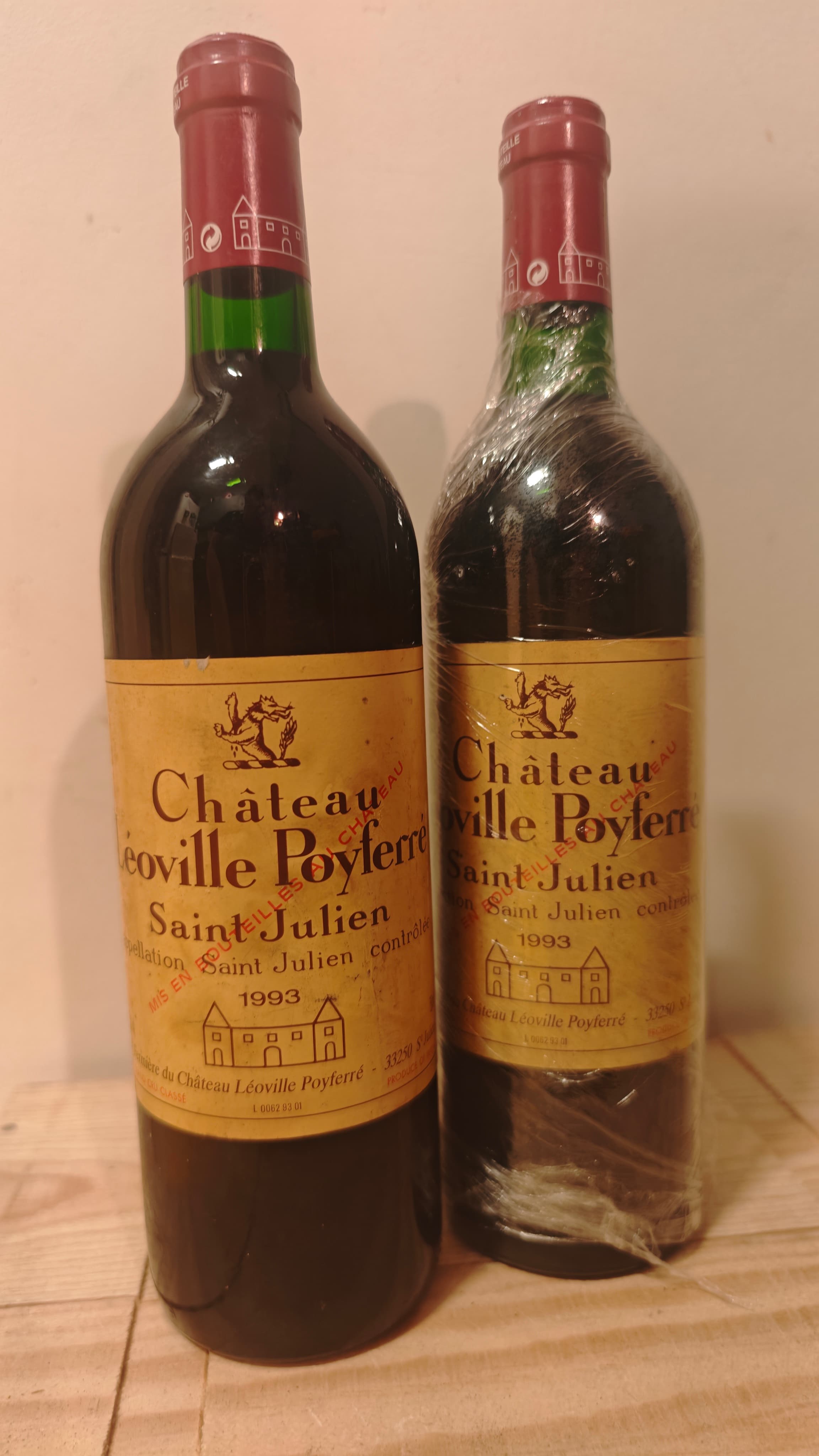 2 x Château Léoville Poyferré, Saint-Julien, 1993