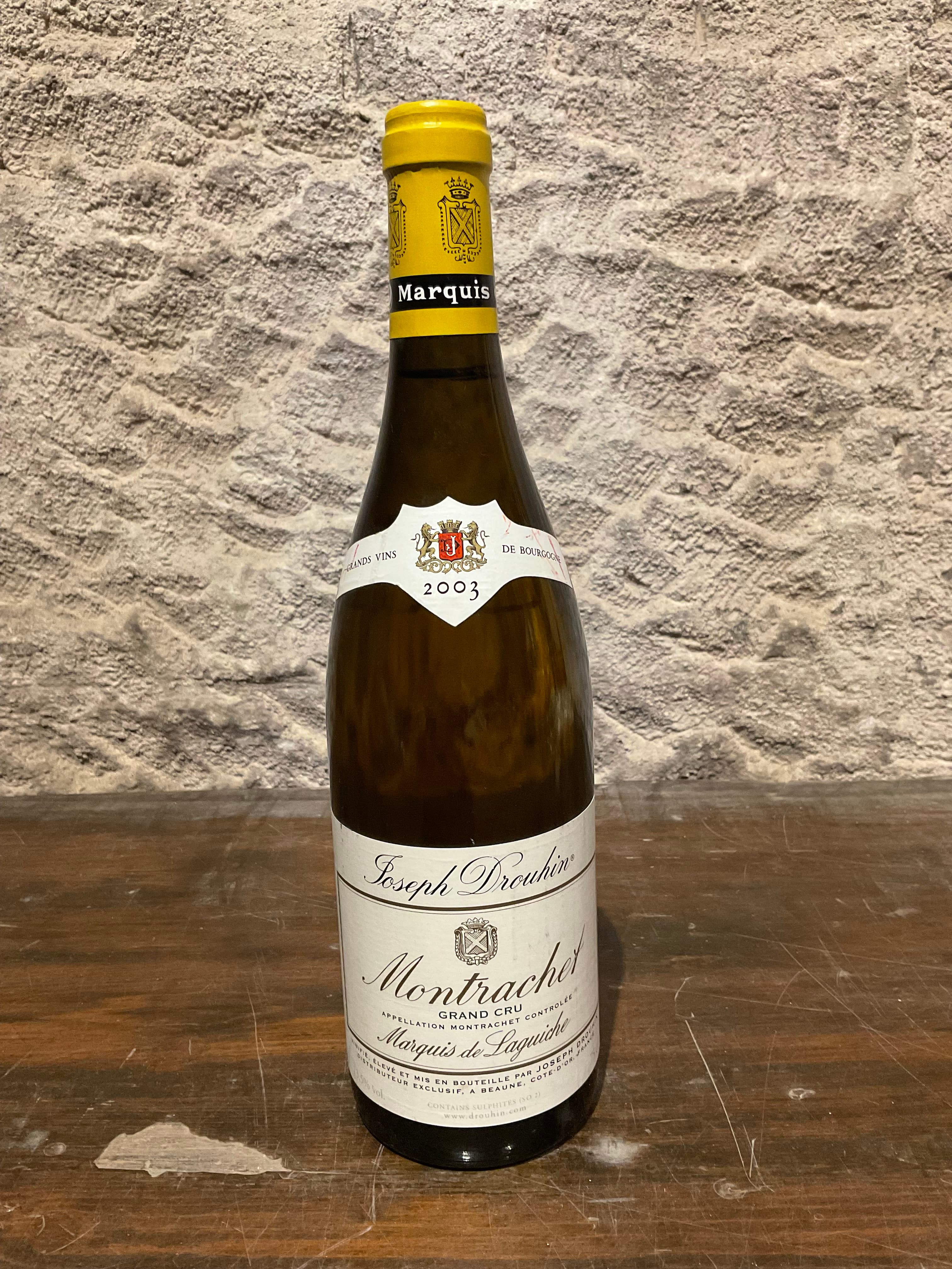Joseph Drouhin, Montrachet Grand Cru, Marquis de Laguiche, 2003