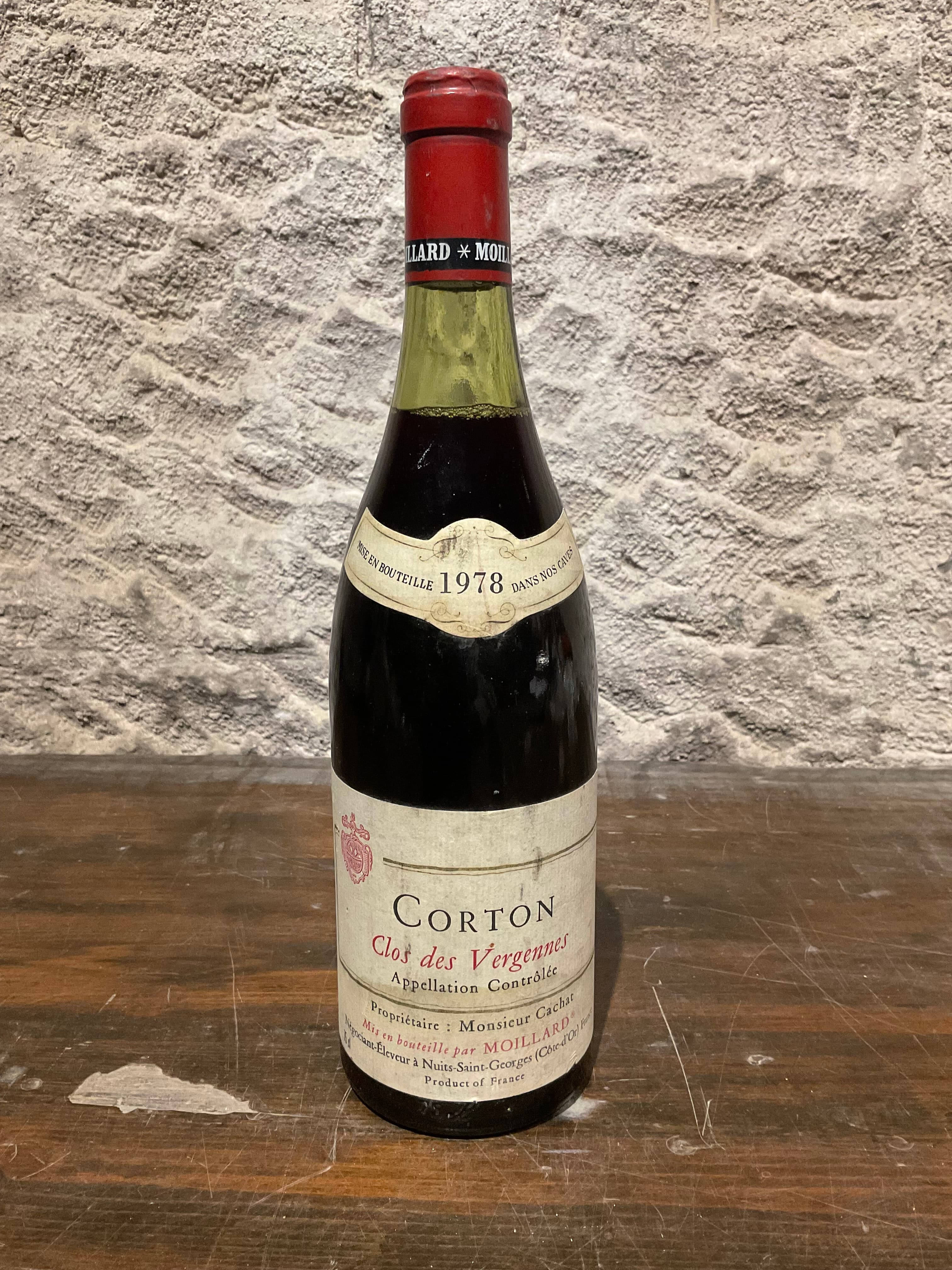 Corton, Clos des Vergennes, Moillard, 1978