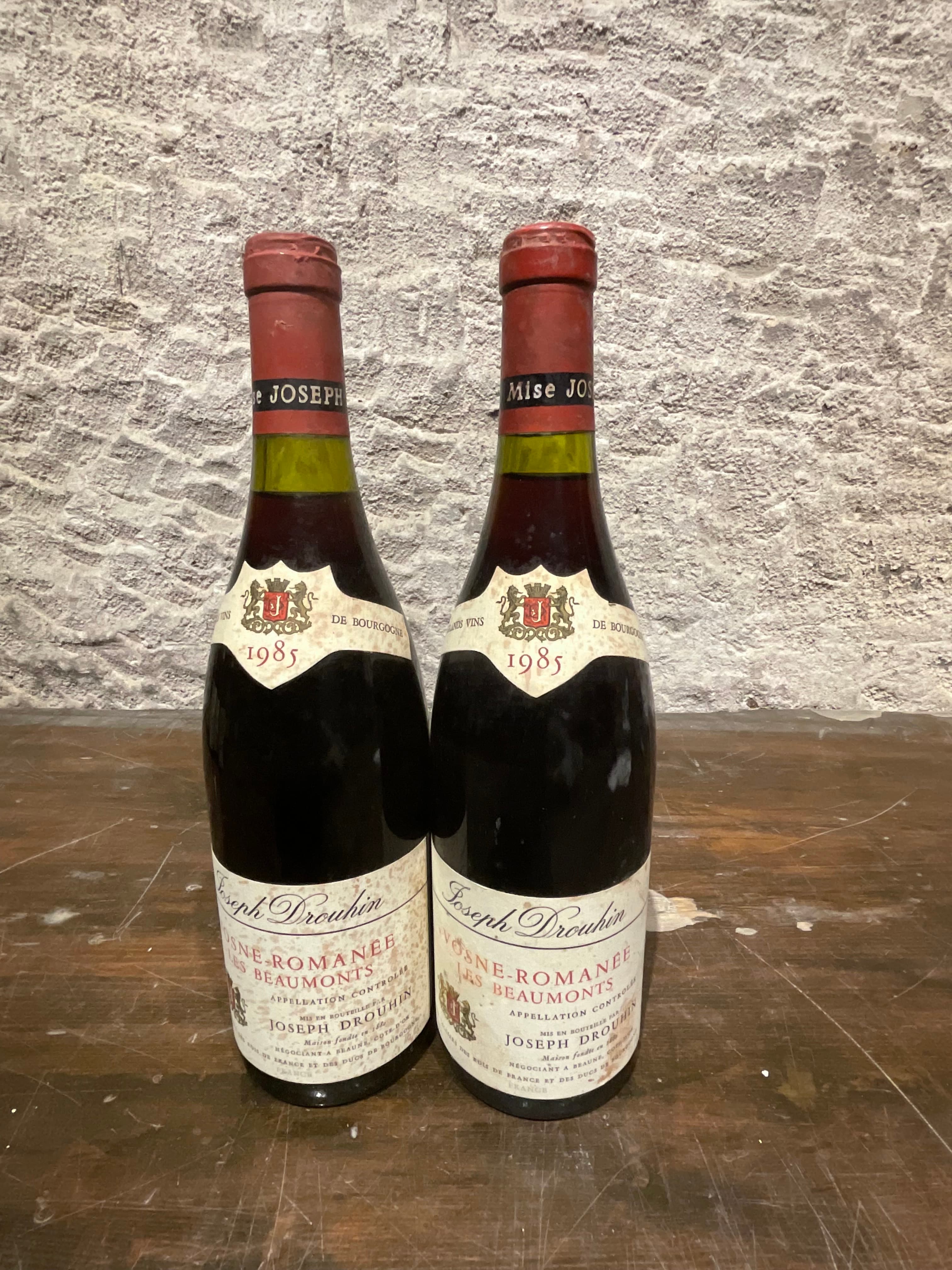 2 x Joseph Drouhin, Vosne-Romanée Premier Cru, Les Beaux Monts, 1985
