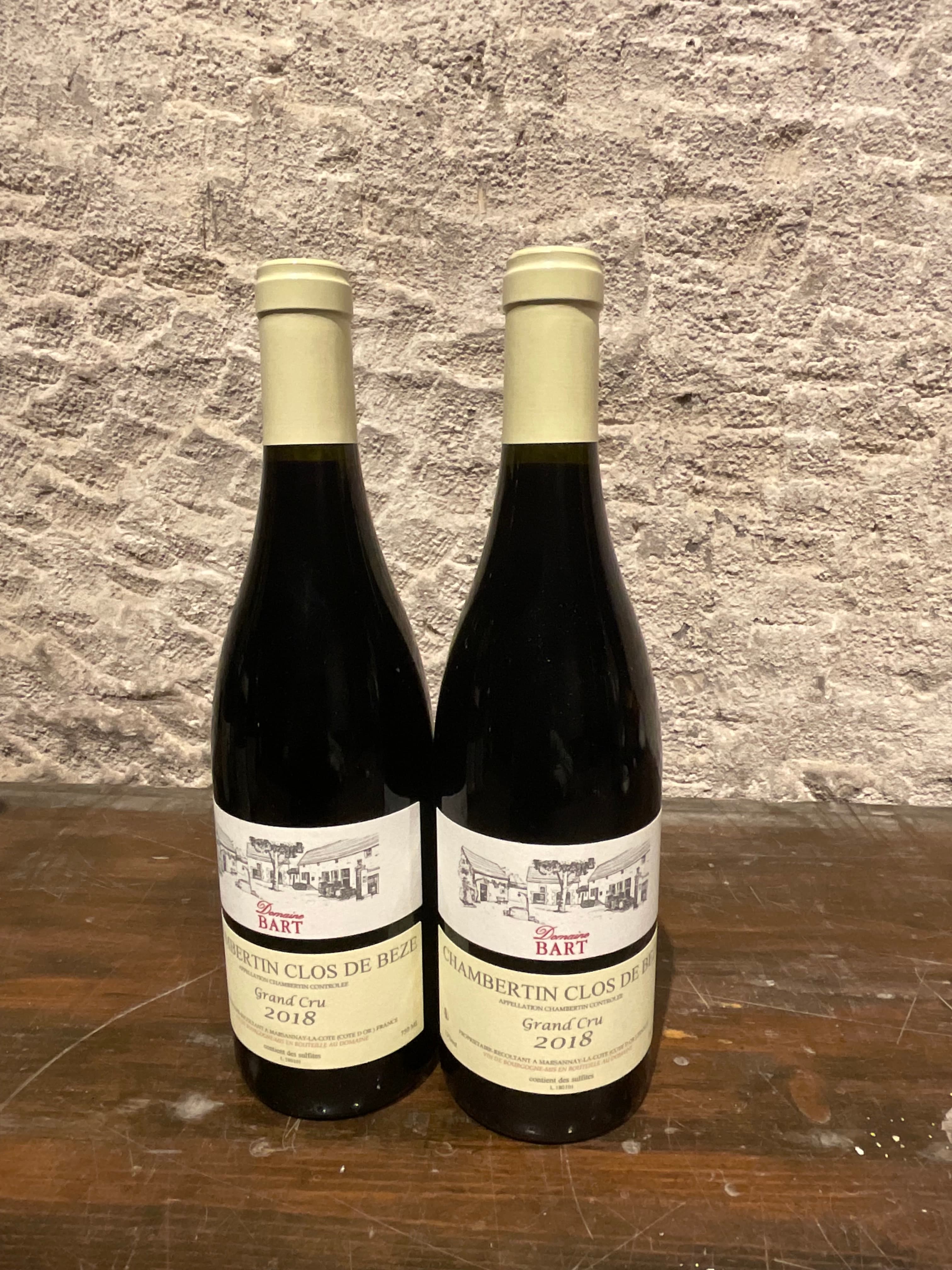 2 x Domaine Bart, Chambertin-Clos de Bèze Grand Cru, 2018