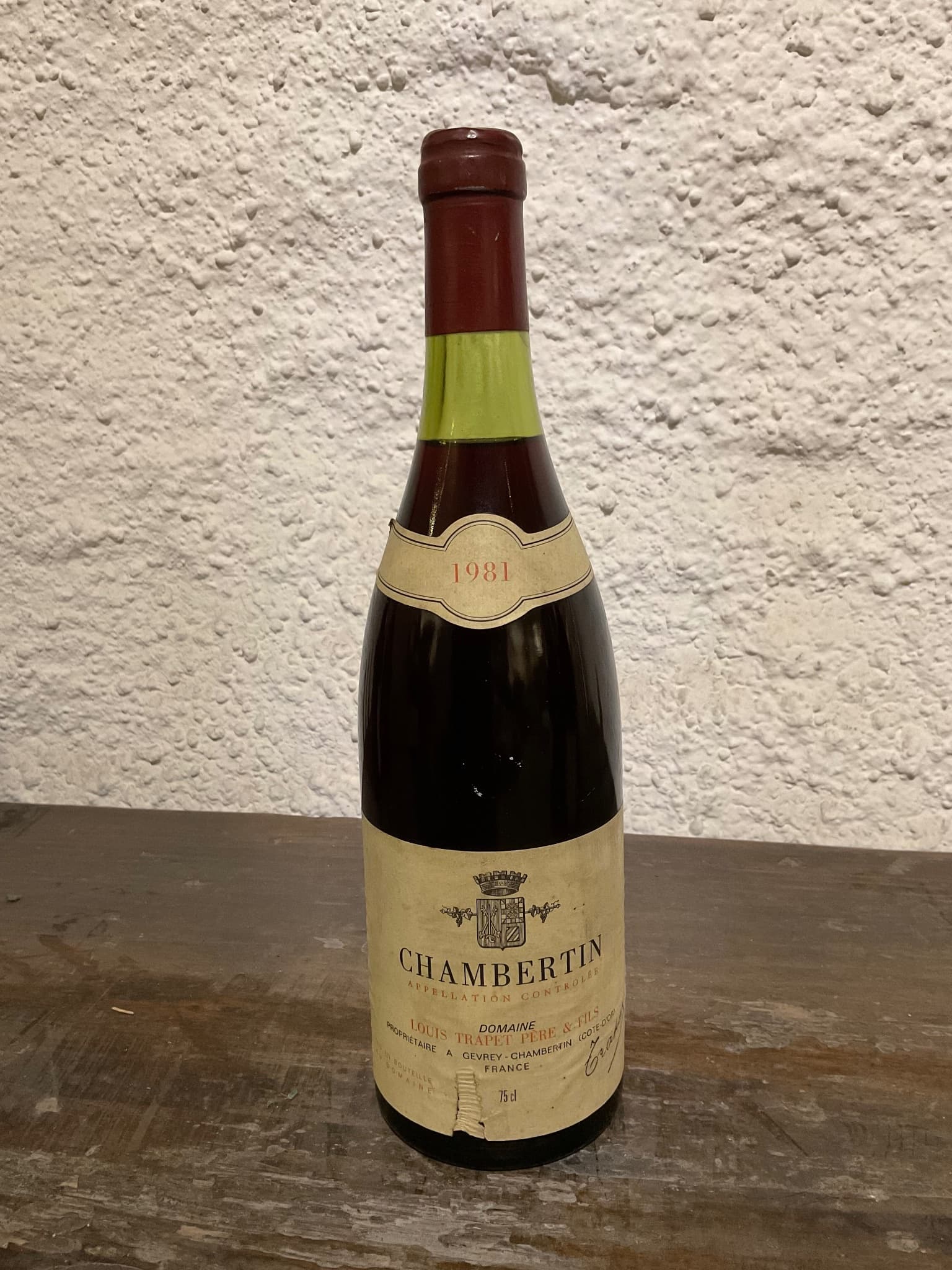 Domaine Trapet Père & Fils, Chambertin Grand Cru, 1981