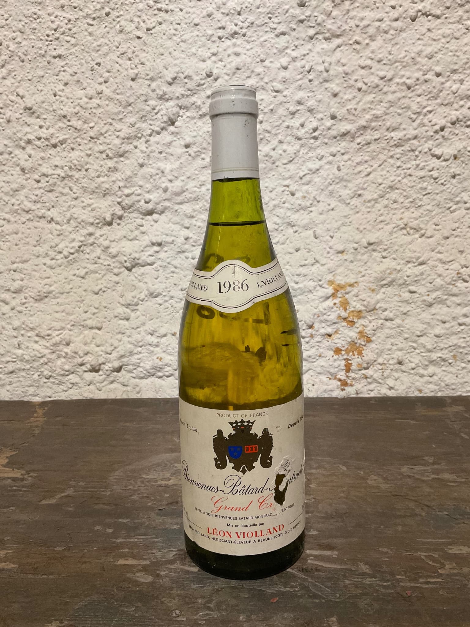 Domaine Léon Violland, Bienvenues-Bâtard-Montrachet Grand Cru, 1986