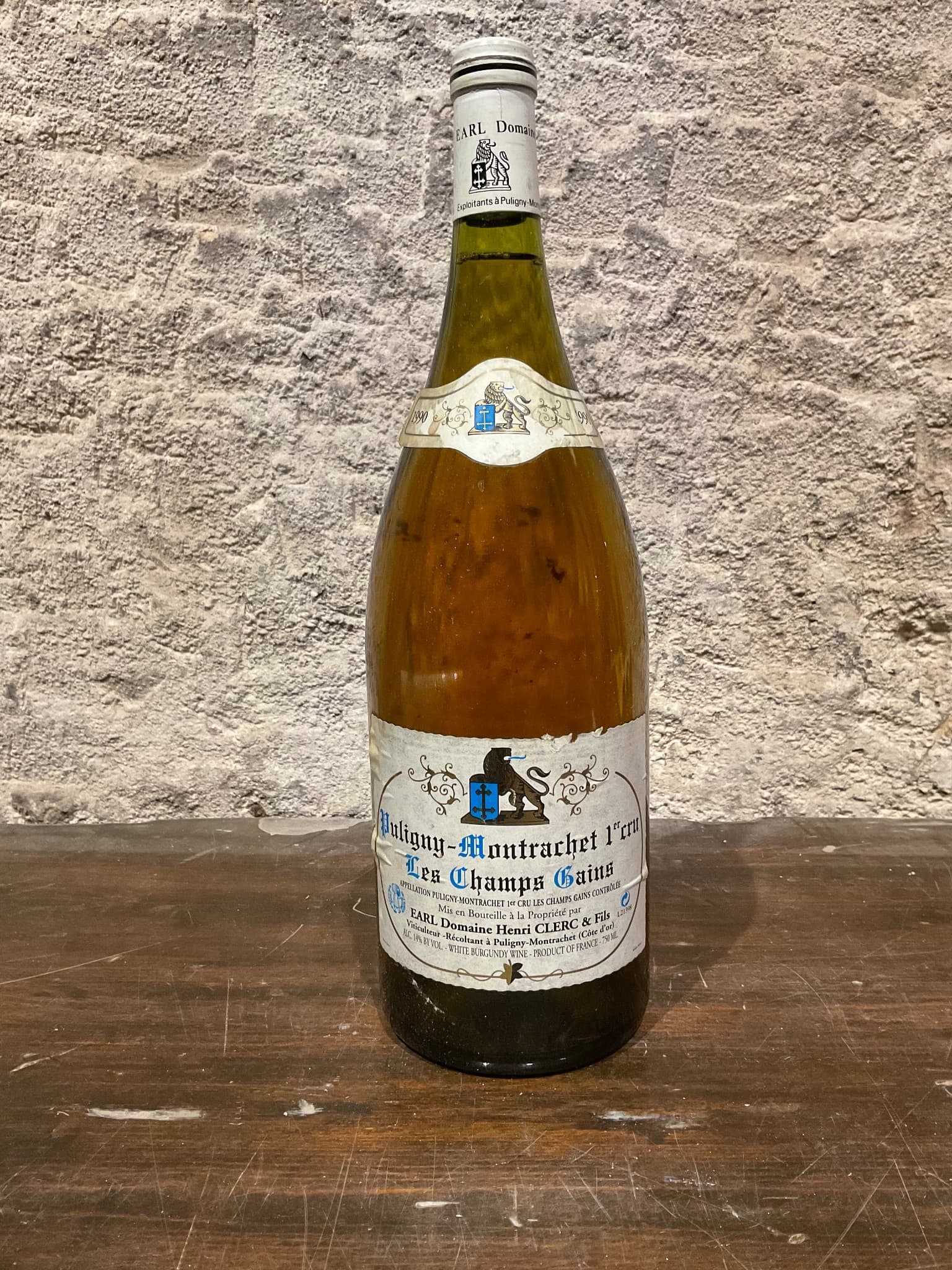 Henri Clerc, Puligny-Montrachet Premier Cru, Les Champ Gain, 1990 (Magnum)