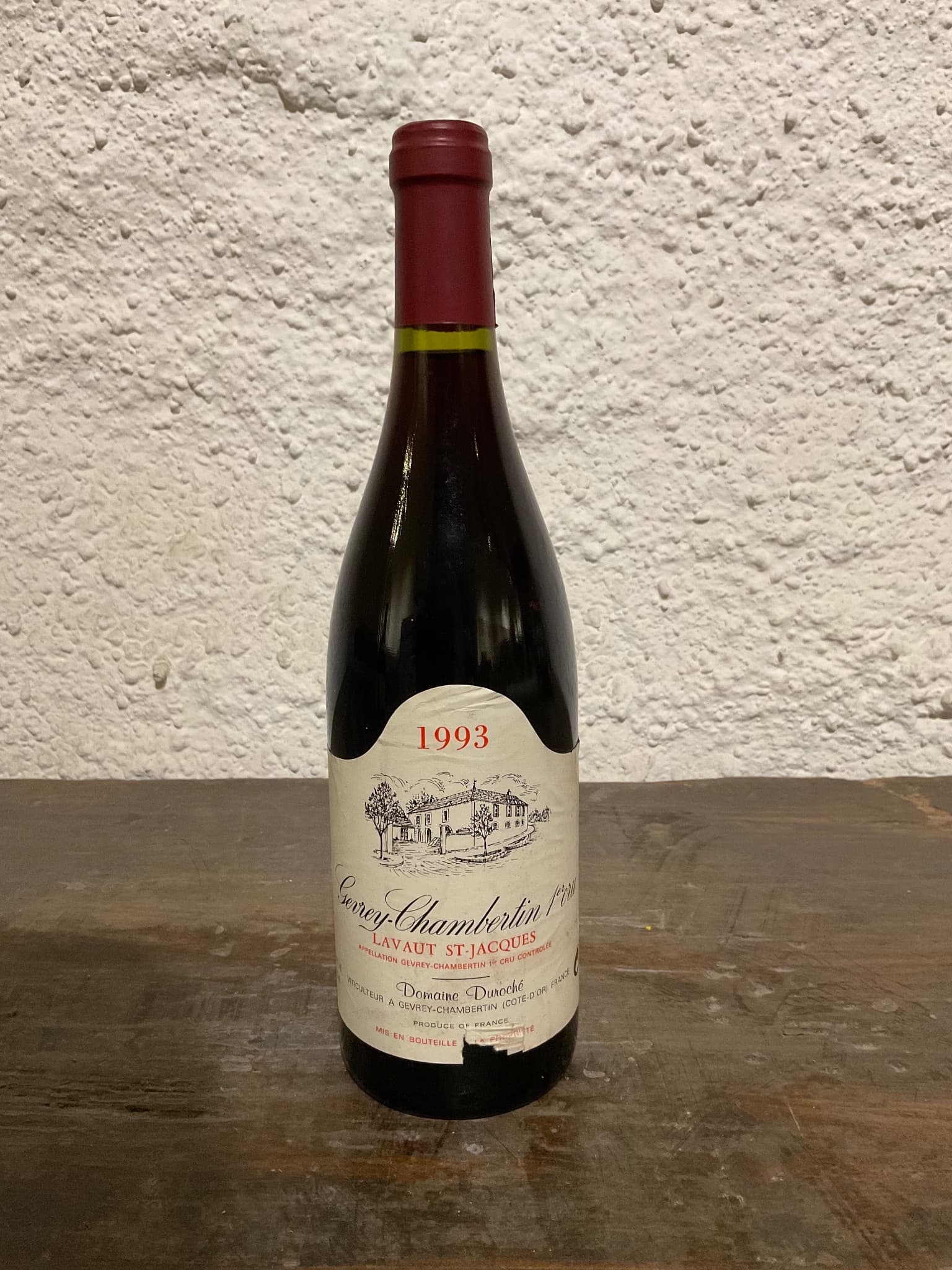 Domaine Duroche, Gevrey-Chambertin Premier Cru, Lavaut Saint-Jacques, 1993