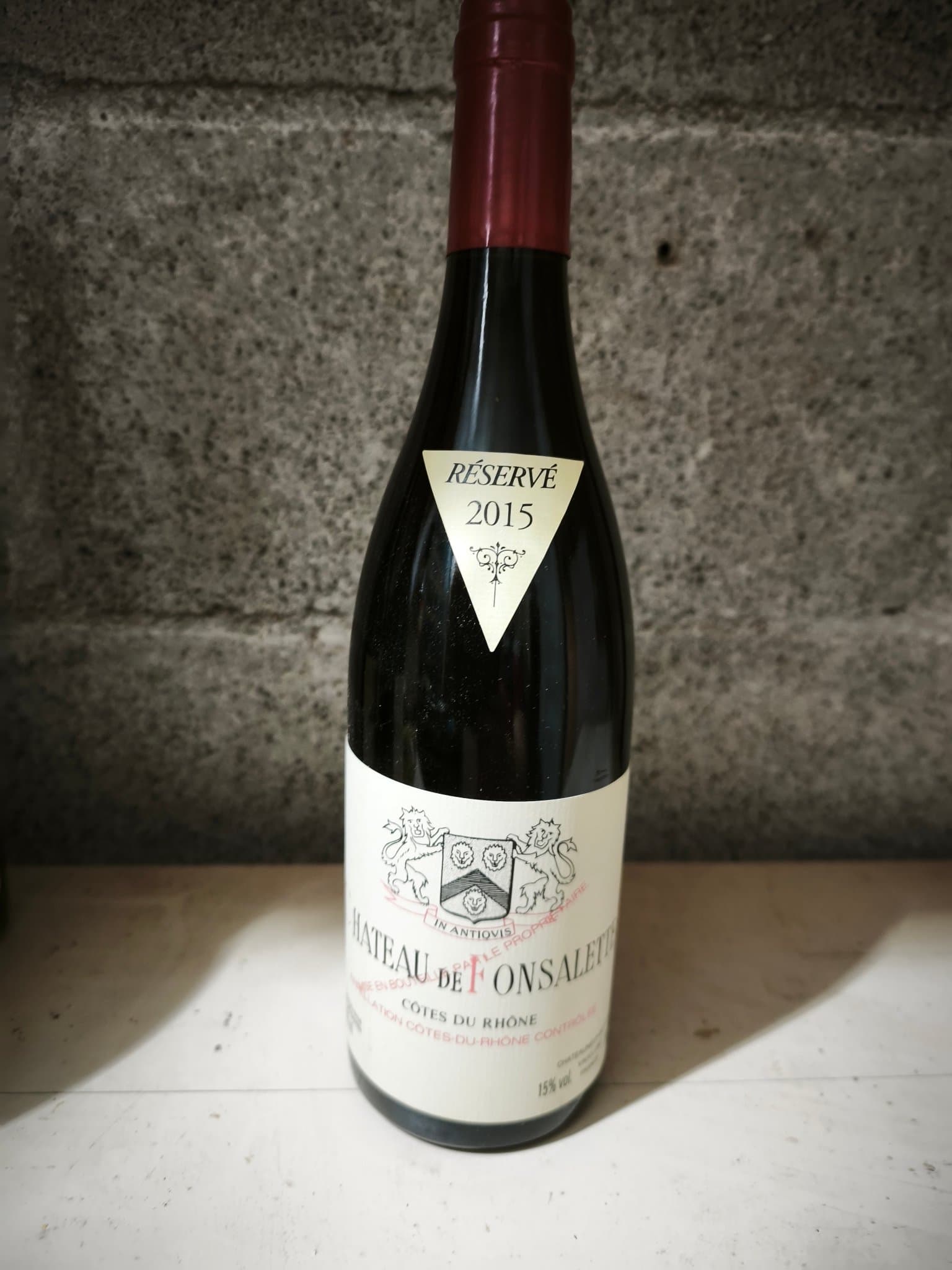 Château de Fonsalette, Côtes du Rhône, Rouge, 2015