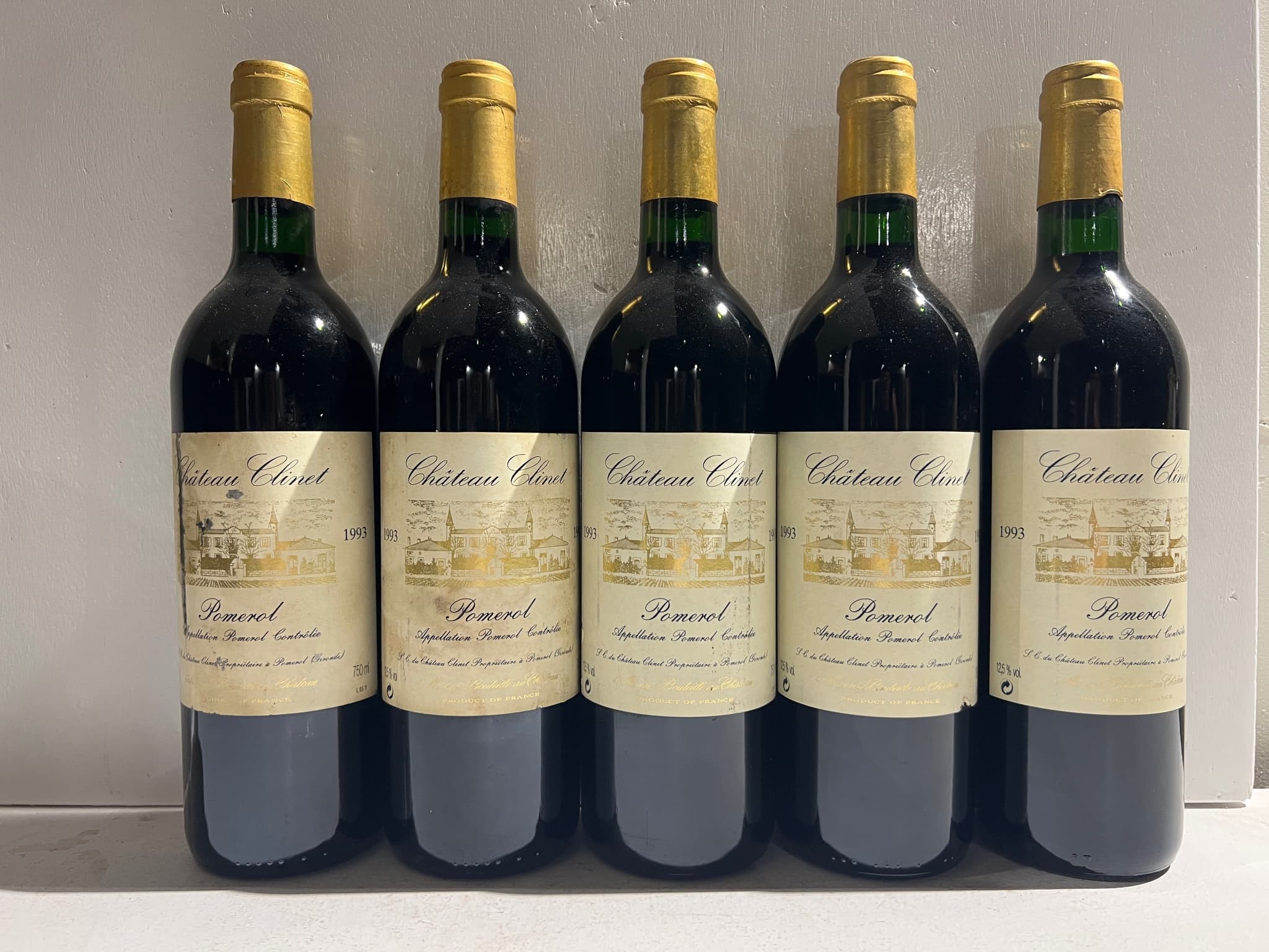 5 x Château Clinet, Pomerol, 1993