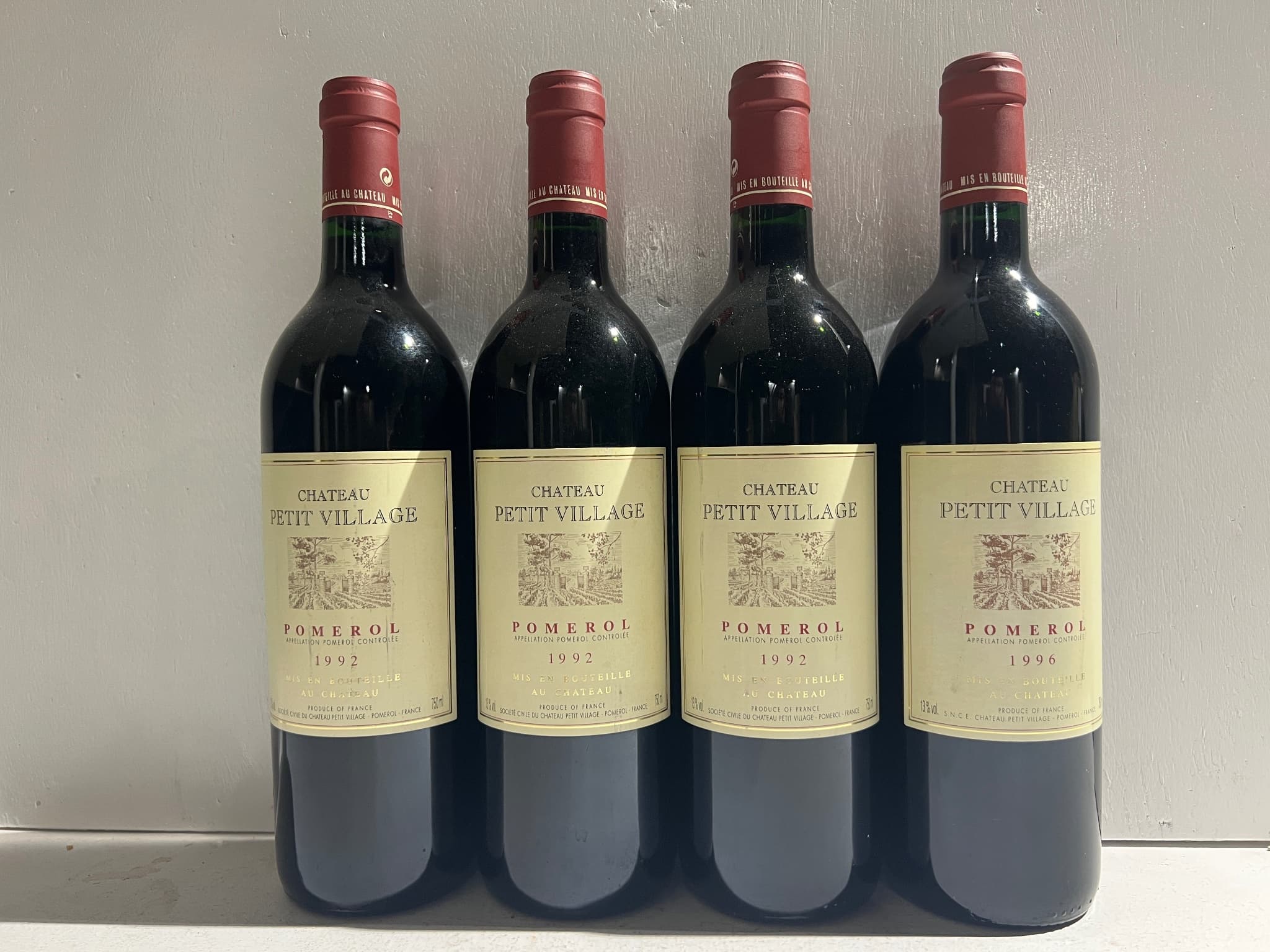 4 x Château Petit-Village, Pomerol, 1992