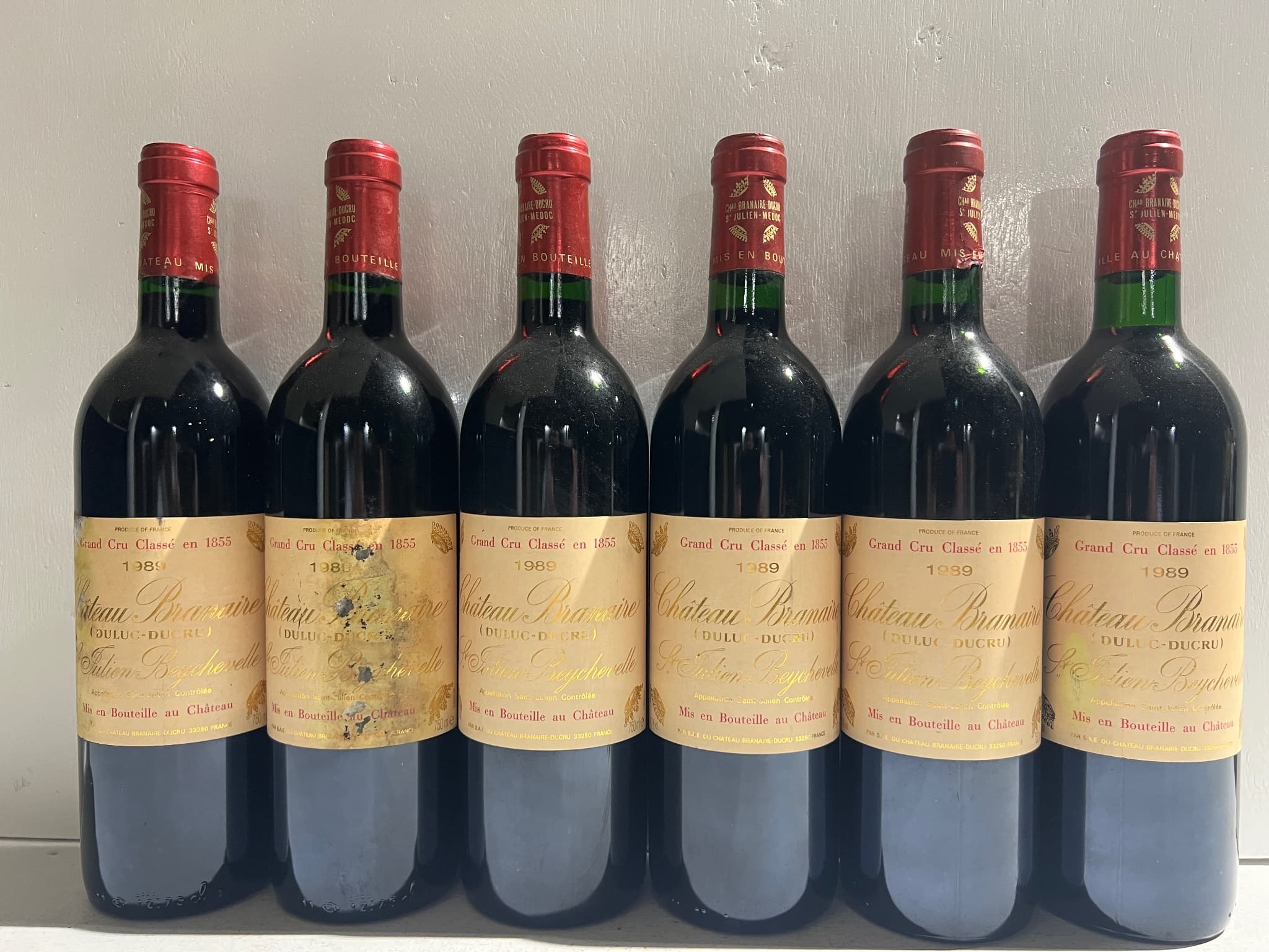 6 x Château Branaire-Ducru, Saint-Julien, 1989