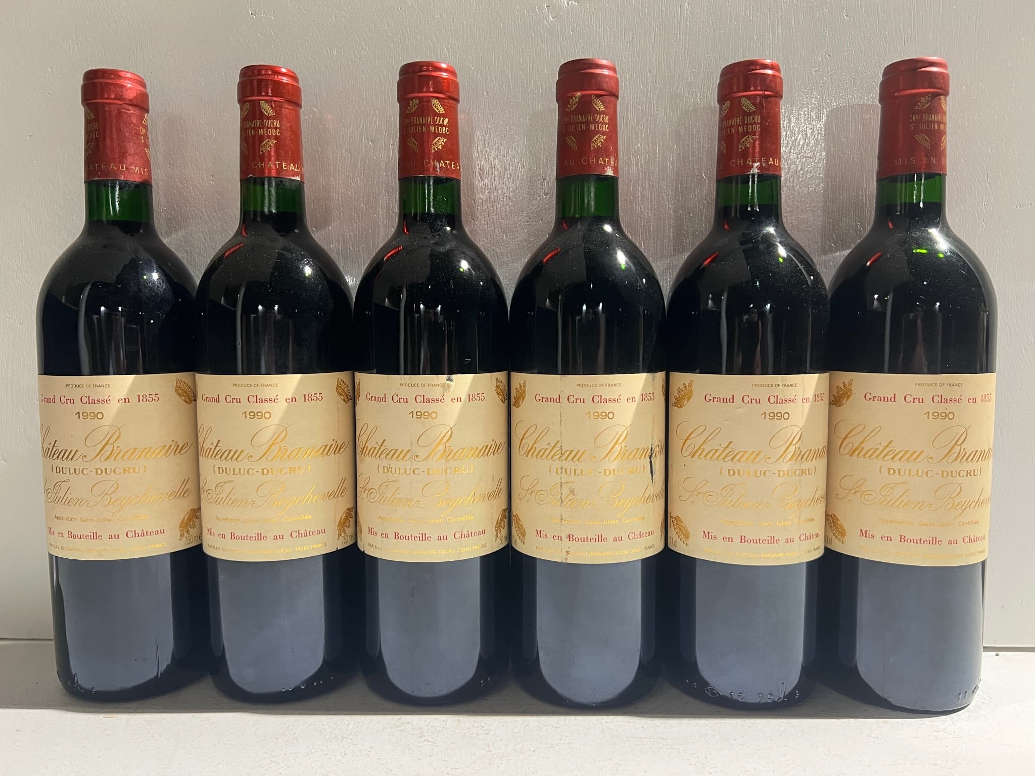 6 x Château Branaire-Ducru, Saint-Julien, 1990