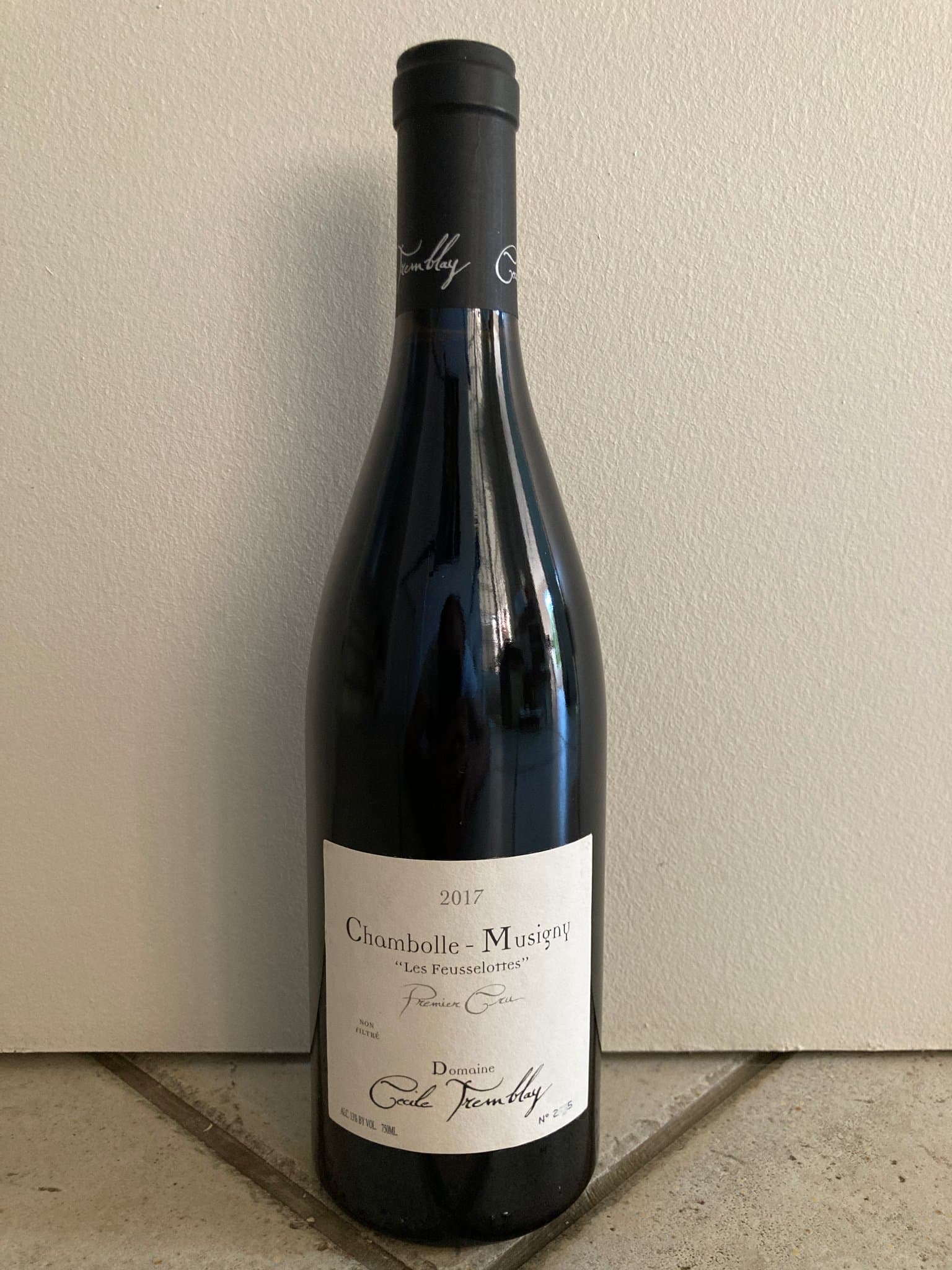 Domaine Cécile Tremblay, Chambolle-Musigny Premier Cru, Les Feusselottes, 2017