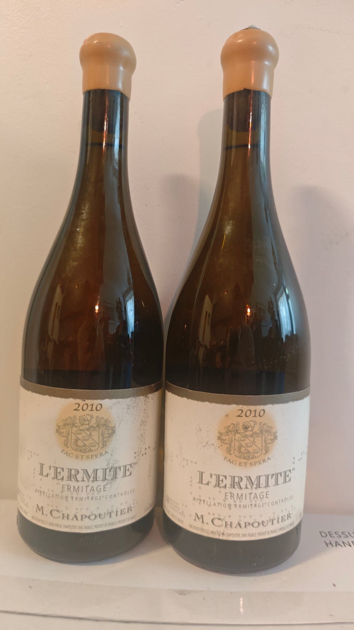 2 x M. Chapoutier, Hermitage, l'Ermite Blanc, 2010