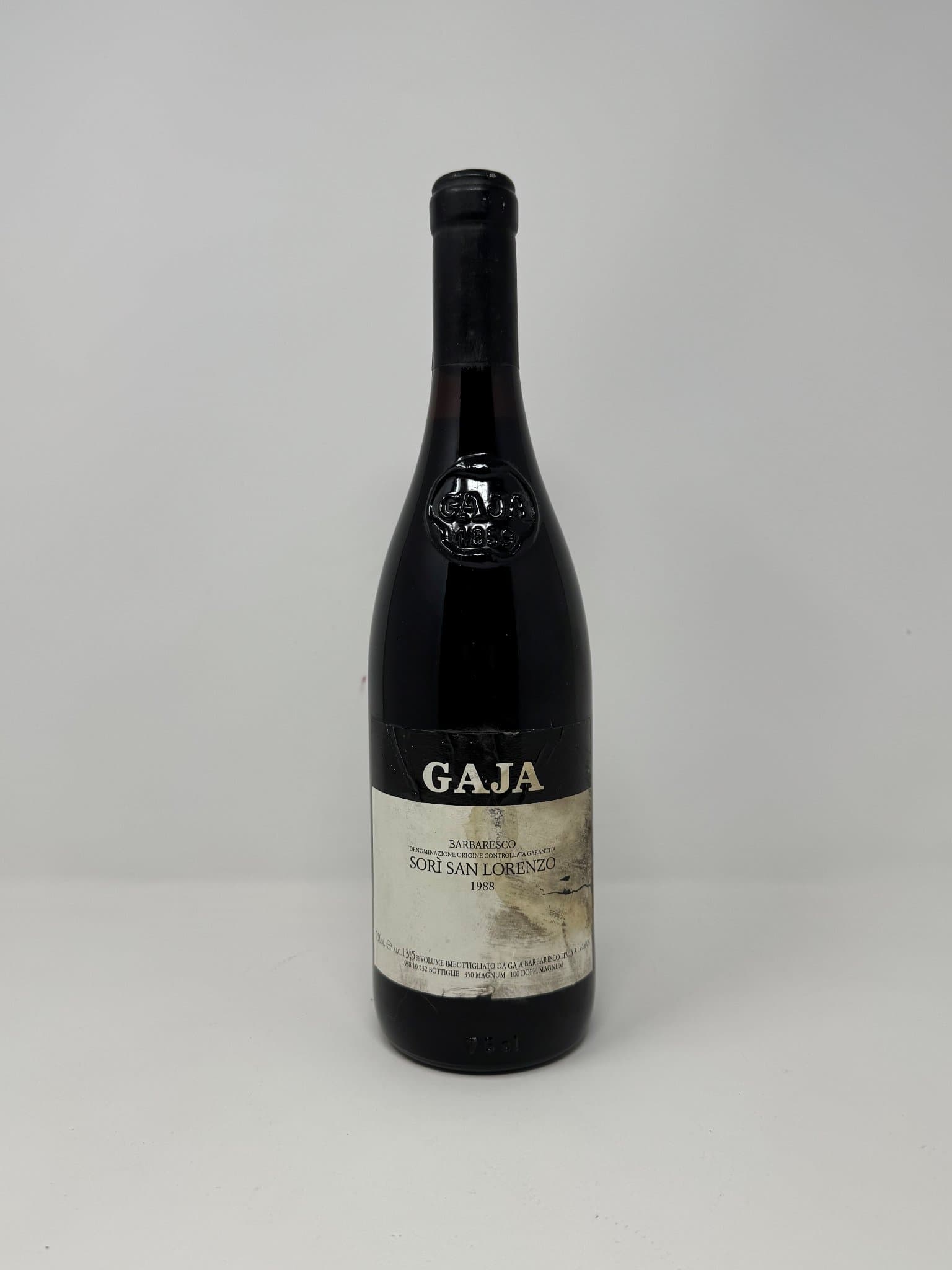 Gaja, Barbaresco, Sori San Lorenzo, 1988